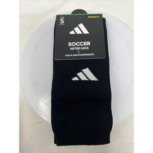 Unisex Size S (2Y-5Y)Black White Adidas Soccer Metro Socks